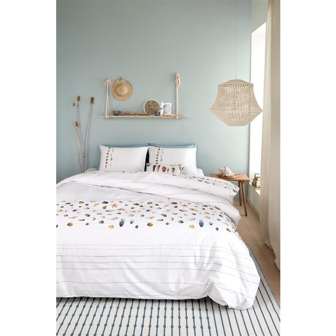 Marjolein Bastin Housse de Couette Coquillages Blanc 140x200/220