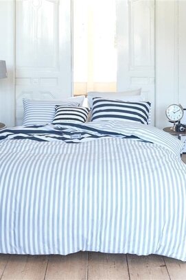 Riviera Maison Dekbedovertrek Harbour Blue 140x200/220