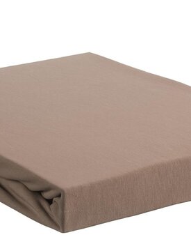 Beddinghouse Jersey Lycra Splittopper Hoeslaken 200x200/220 cm  Taupe