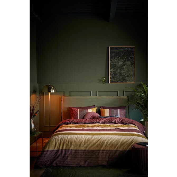 Beddinghouse Jorren Dekbedovertrek  Dark Red 240x200/220 cm