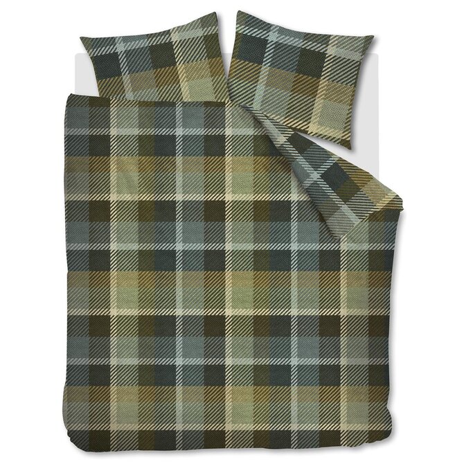 Beddinghouse Brett Housse de couette verte 200x200/220 cm