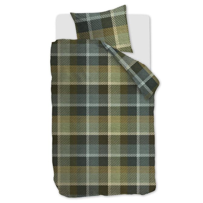 Beddinghouse Brett Dekbedovertrek  Green 200x200/220 cm