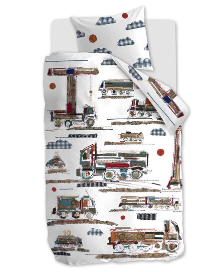 Beddinghouse x Hanneke de Jager Counting Cars Dekbedovertrek  Multi 140x200 cm