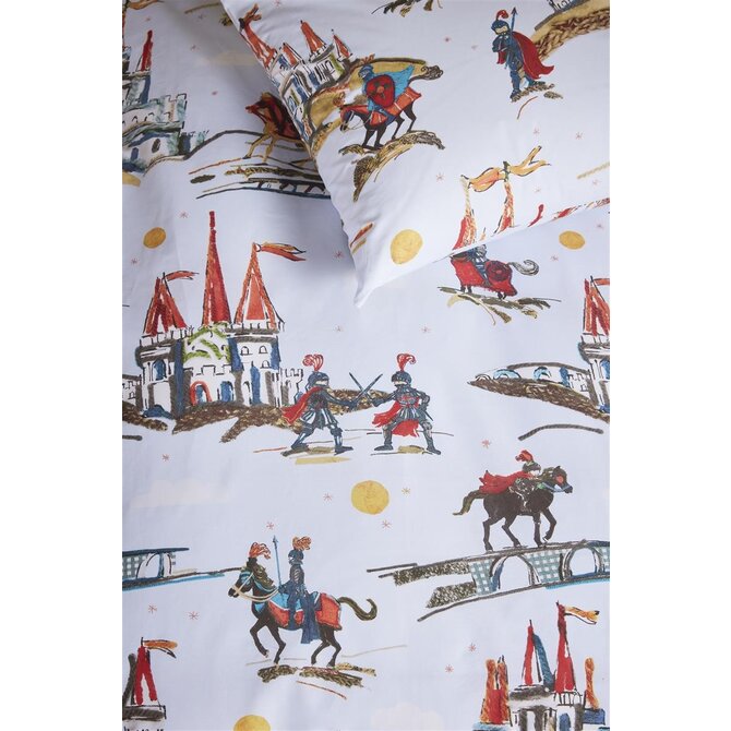 Beddinghouse x Hanneke de Jager Good Knights Housse de couette bleue 120x150 cm