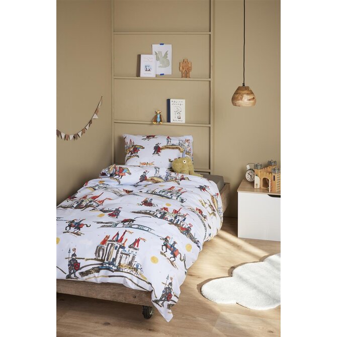 Beddinghouse x Hanneke de Jager Good Knights Housse de couette bleue 120x150 cm