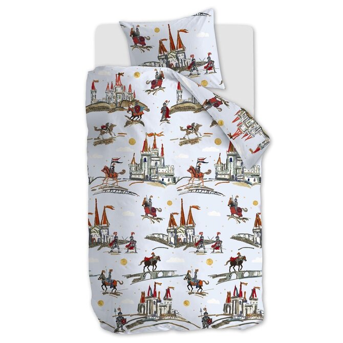 Beddinghouse x Hanneke de Jager Good Knights Housse de couette bleue 120x150 cm