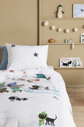 Beddinghouse x Fiep Amsterdam Snowman Duvet Cover Multi 140x200 cm