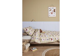 Beddinghouse x Fiep Amsterdam Forest Animals Housse de couette Yellow 140x200 cm