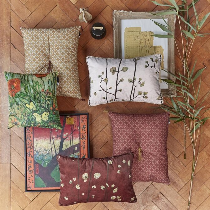Beddinghouse x Van Gogh Museum Coussin Zabuton Rouge 50x60 cm