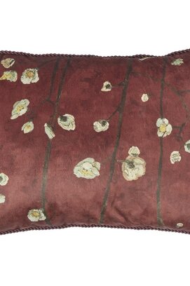 Beddinghouse x Van Gogh Museum Coussin fleurs de prunier rouge 40x60 cm