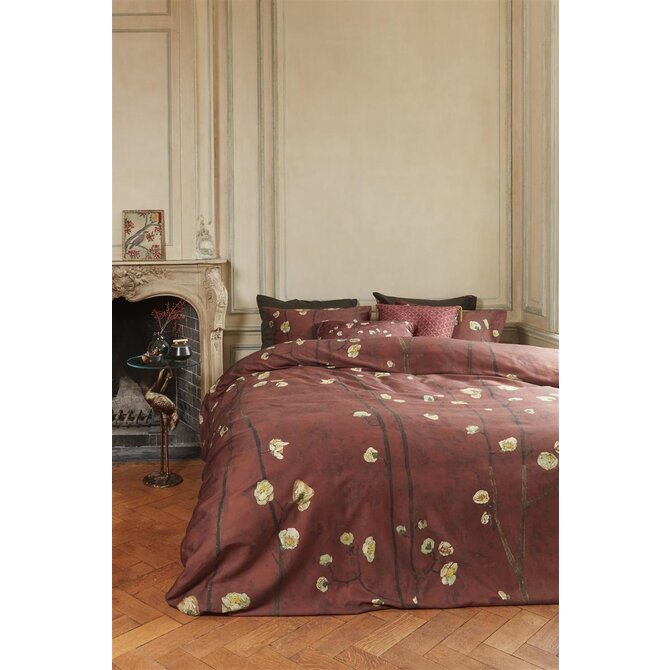 Beddinghouse x Van Gogh Museum Plum Blossoms Housse de couette rouge 200x200/220 cm