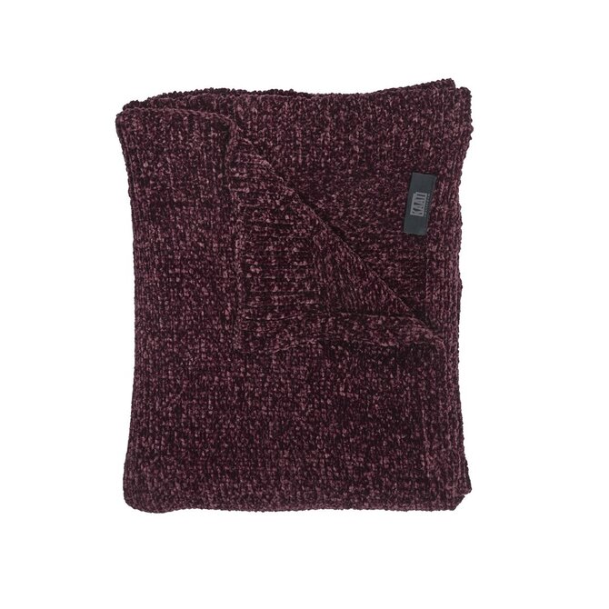 KAAT Amsterdam Ziva Plaid  Donkerrood 130x170 cm