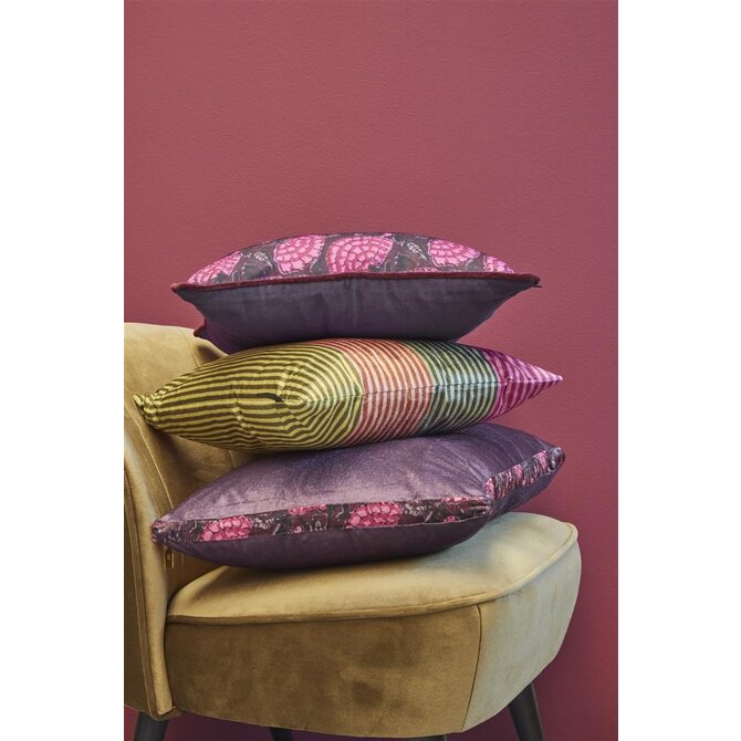 KAAT Amsterdam Boline Coussin décoratif Aubergine 40x60 cm
