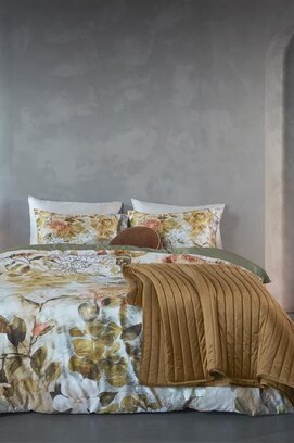 Kardol by Beddinghouse Monarch Dekbedovertrek  Olijf Groen 240x200/220 cm
