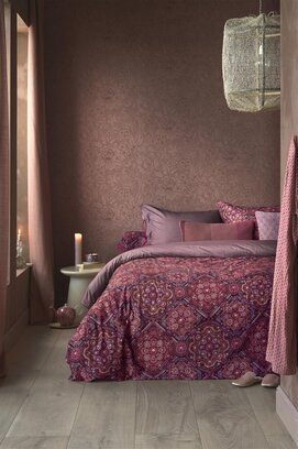Pip Studio Il Mosaico Housse de couette Dark Red 200x200/220 cm