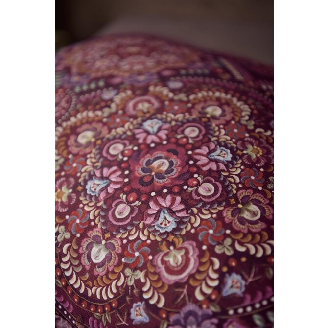 Pip Studio Il Mosaico Dekbedovertrek  Donkerrood 140x200/220 cm