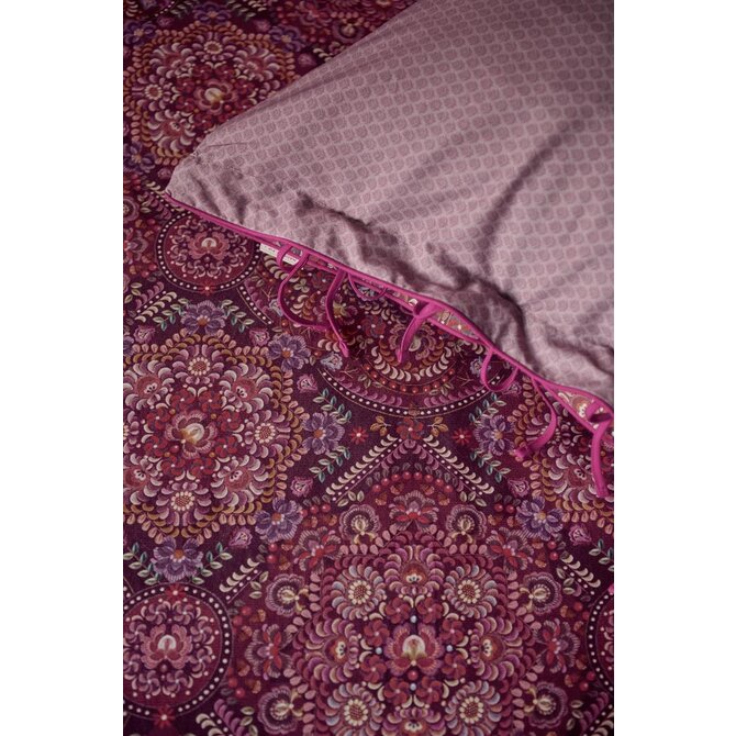 Pip Studio Il Mosaico Housse de couette Dark Red 140x200/220 cm