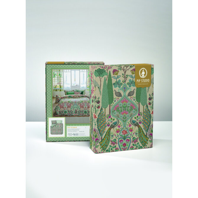 Pip Studio Pavoni Housse de couette Offwhite 200x200/220 cm Pip Studio Pavoni Housse de couette Offwhite 200x200/220 cm