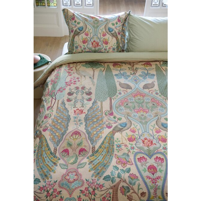 Pip Studio Pavoni Dekbedovertrek  Offwhite 140x200/220 cm