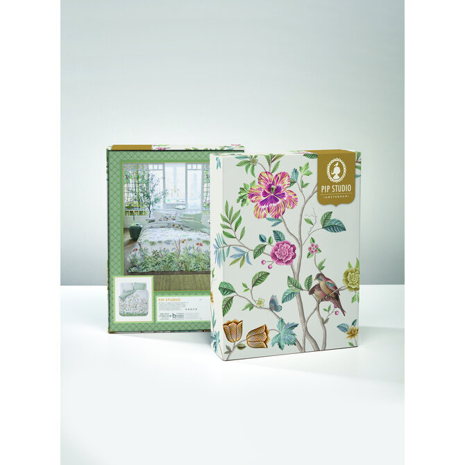 Pip Studio Il Paradiso Housse de couette blanche 240x200/220 cm