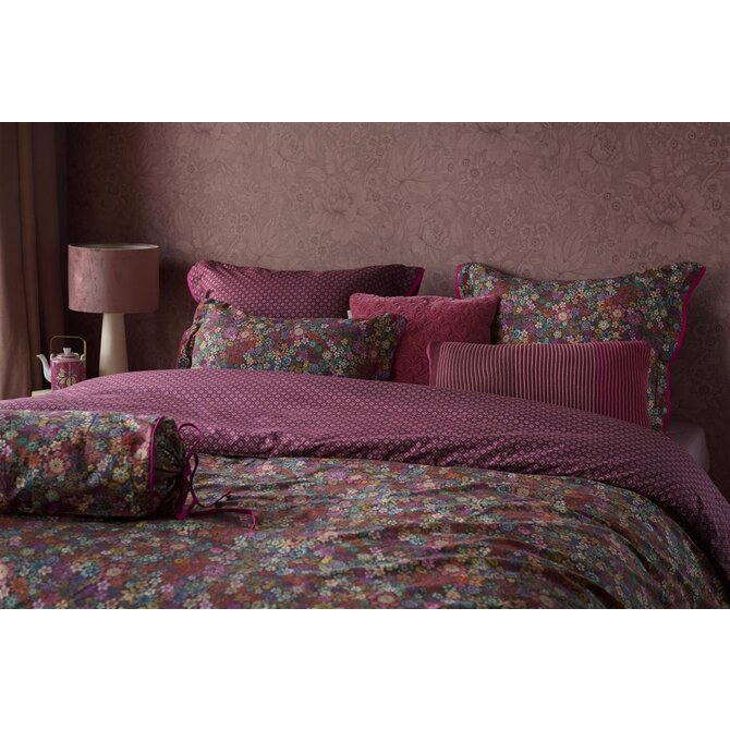 Pip Studio Tutti i Fiori Housse de couette Dark Red 260x200/220 cm