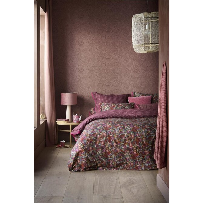 Pip Studio Tutti i Fiori Dekbedovertrek  Donkerrood 200x200/220 cm