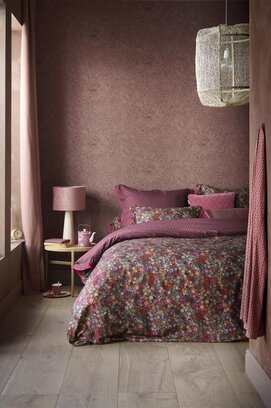 Pip Studio Tutti i Fiori Housse de couette Dark Red 140x200/220 cm