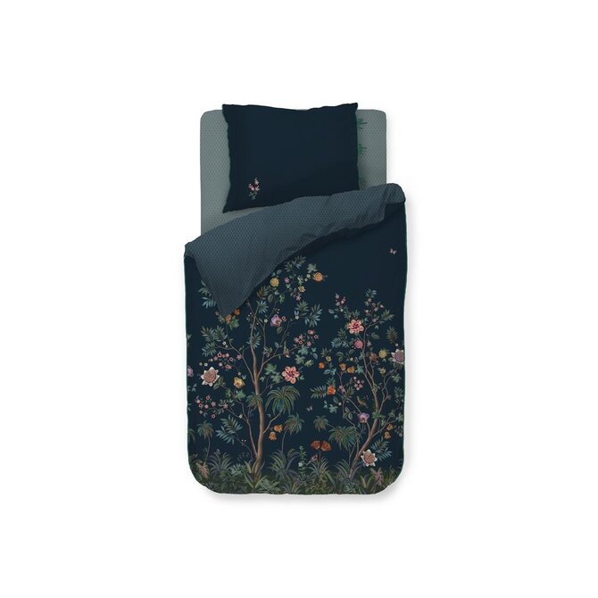 Pip Studio Il Paradiso Dekbedovertrek  Donkerblauw 200x200/220 cm