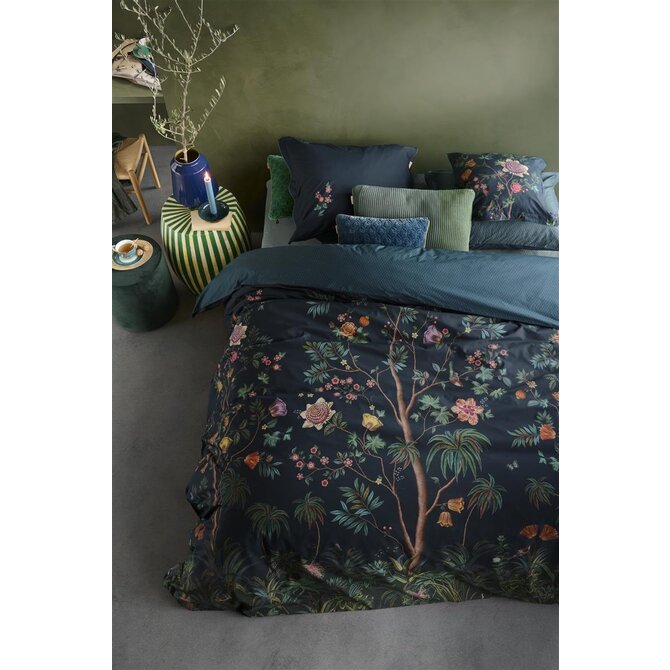 Pip Studio Il Paradiso Dekbedovertrek  Donkerblauw 200x200/220 cm