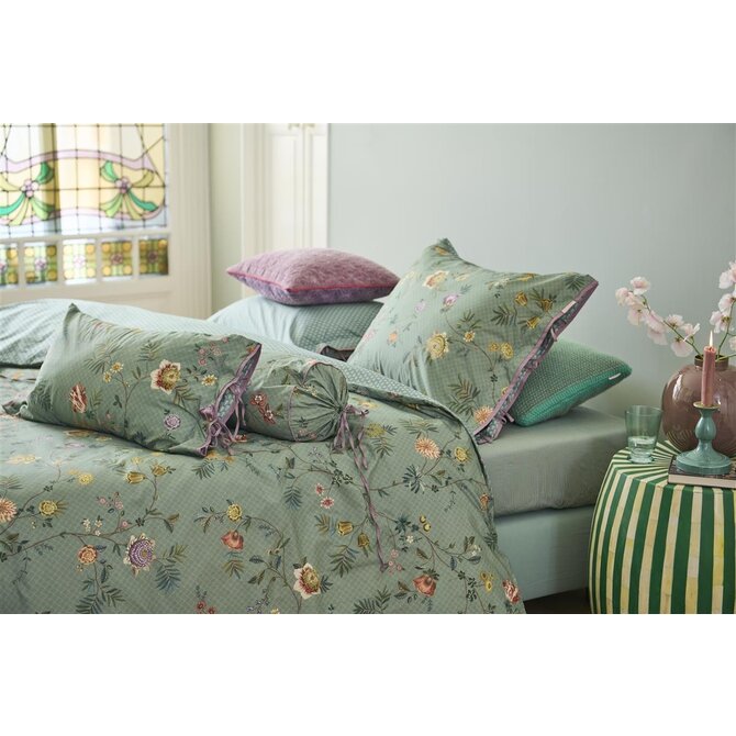 Pip Studio La Dolce Vita Housse de couette verte 200x200/220 cm