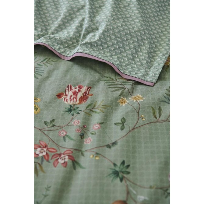 Pip Studio La Dolce Vita Housse de couette verte 200x200/220 cm