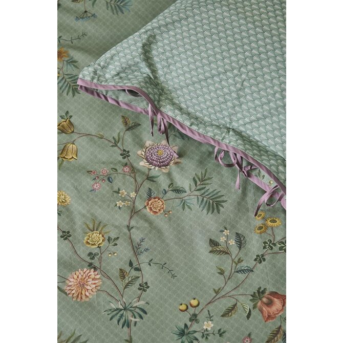 Pip Studio La Dolce Vita Housse de couette verte 200x200/220 cm