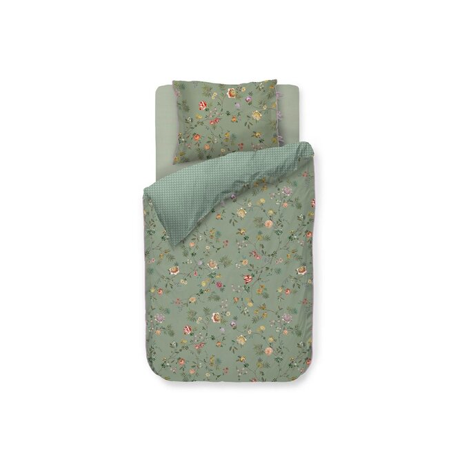 Pip Studio La Dolce Vita Housse de couette verte 200x200/220 cm