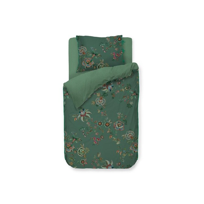 Pip Studio Cece Fiore Dekbedovertrek  Groen 240x200/220 cm