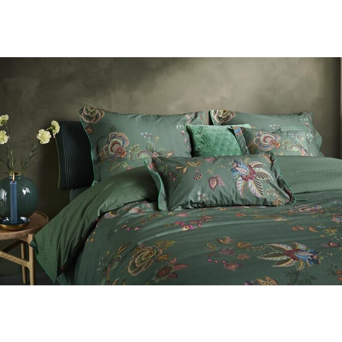 Pip Studio Cece Fiore Dekbedovertrek  Groen 240x200/220 cm