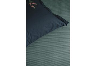 Pip Studio Thousand Leaves hoeslaken  Blauw Grijs 100x200 cm Hoekhoogte 25 cm