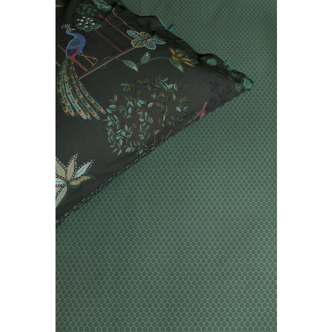 Pip Studio Drap-housse Thousand Leaves Vert 100x200 cm Hauteur des coins 25 cm