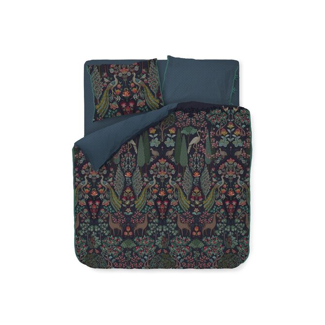 Pip Studio Pavoni Housse de couette Dark Blue 200x200/220 cm