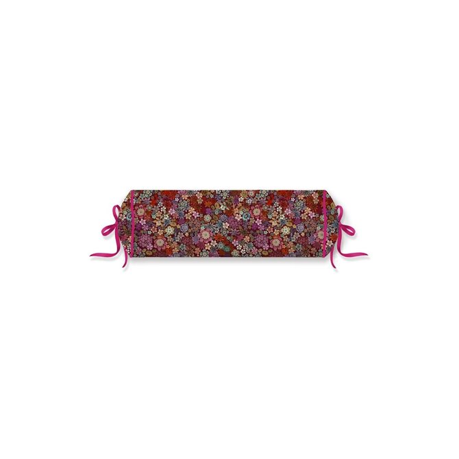 Pip Studio Tutti i Fiori Traversin Rouge Foncé 22x70 cm