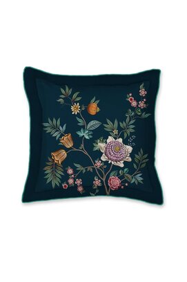 Pip Studio Il Paradiso Vierkant Sierkussen  Donkerblauw 45x45 cm