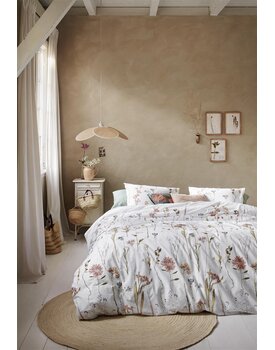 Ariande at Home Rustic Dekbedovertrek White 200 x 200/220 cm