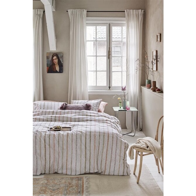 Ariande at Home - Housse de couette Soft Lines Offwhite 240 x 200/220 cm