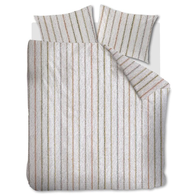 Ariande at Home - Housse de couette Soft Lines Offwhite 140 x 200/220 cm