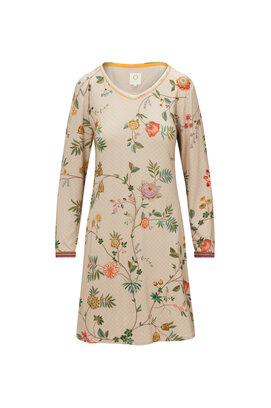 Pip Studio Dana Long Sleeve Nightdress La Dolce Vita Sand S