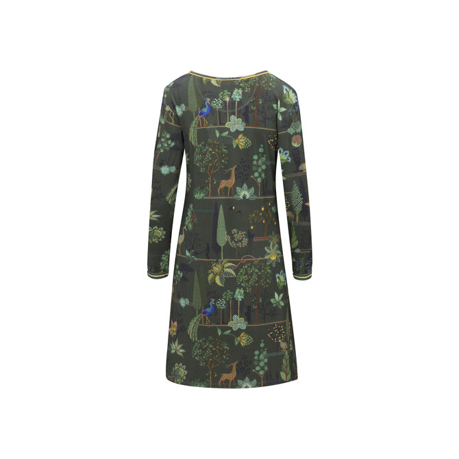 Pip Studio Dana Long Sleeve Nightdress Alberi Dark Green M
