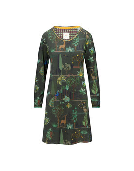 Pip Studio Dana Long Sleeve Nightdress Alberi Dark Green M