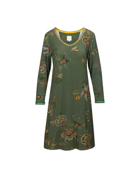 Pip Studio Danai Long Sleeve Nightdress Cece Fiore Green L