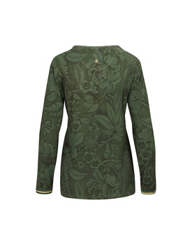 Pip Studio Trice Long Sleeve Top Casa dei Fiori Green L