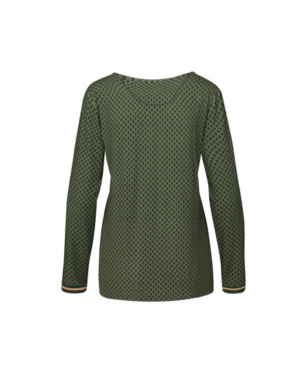 Pip Studio Trice Long Sleeve Top Suki Forest Green S