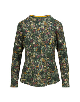 Pip Studio Tom Long Sleeve Top Tutti i Fiori Dark Green M